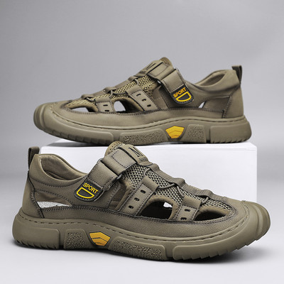 Dropshipping Hea kvaliteediga sandaalid Meeste suvised vabaajasandaalid Mugavad kingad meestele Rooma sandaalid Meeste rannajalatsid