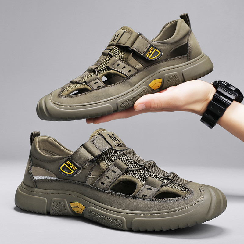 Dropshipping Hea kvaliteediga sandaalid Meeste suvised vabaajasandaalid Mugavad kingad meestele Rooma sandaalid Meeste rannajalatsid