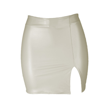 SML XL XXL naiste seelik kõrge vöökohaga lõhestatud nahast seelik puusa seelik suures suuruses pliiatsi seelik