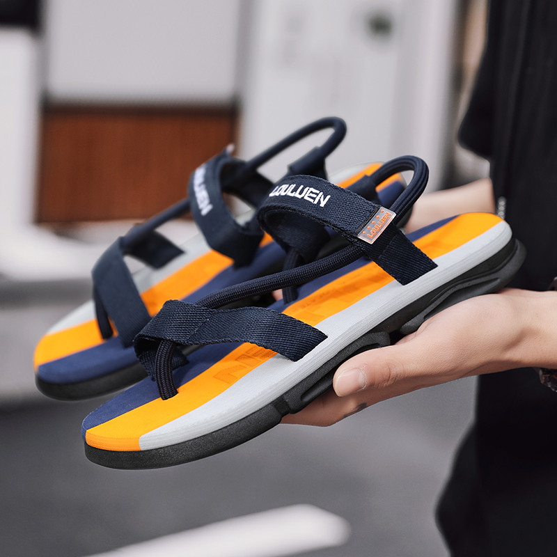 Uued meeste suvised segavärvid sandaalid Meeste veekindlad rannajalatsid Meeste õues hingavad plätud Meeste Moodsad sussid