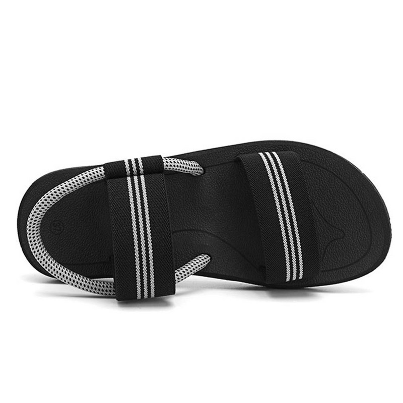 Triibulise disainiga sandaalid naistele Meestele Mugavad hingavad kingad rannapeo jaoks Igapäevased meeste sussid libisemiskindlaks meesterõivaks
