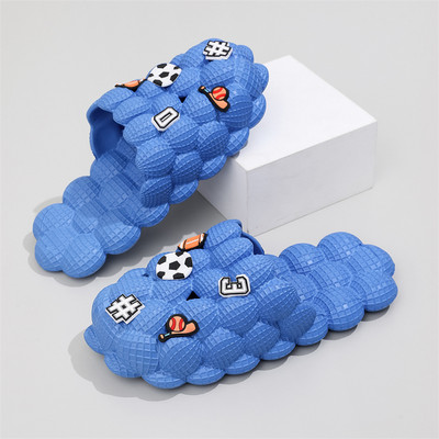 Unisex Vasaros Slides Moterims EVA Slides Lauko Uždaru Pirštu Madingi Sandalai Vyriški Klumpės Šlepetės Mielos Bubble Kamuolinės Sandalai