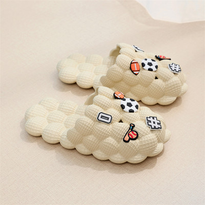 Unisex ljetne tobogane za žene EVA tobogane Vanjske modne sandale sa zatvorenim prstima Muške klompe papuče Slatke sandale s mjehurićima