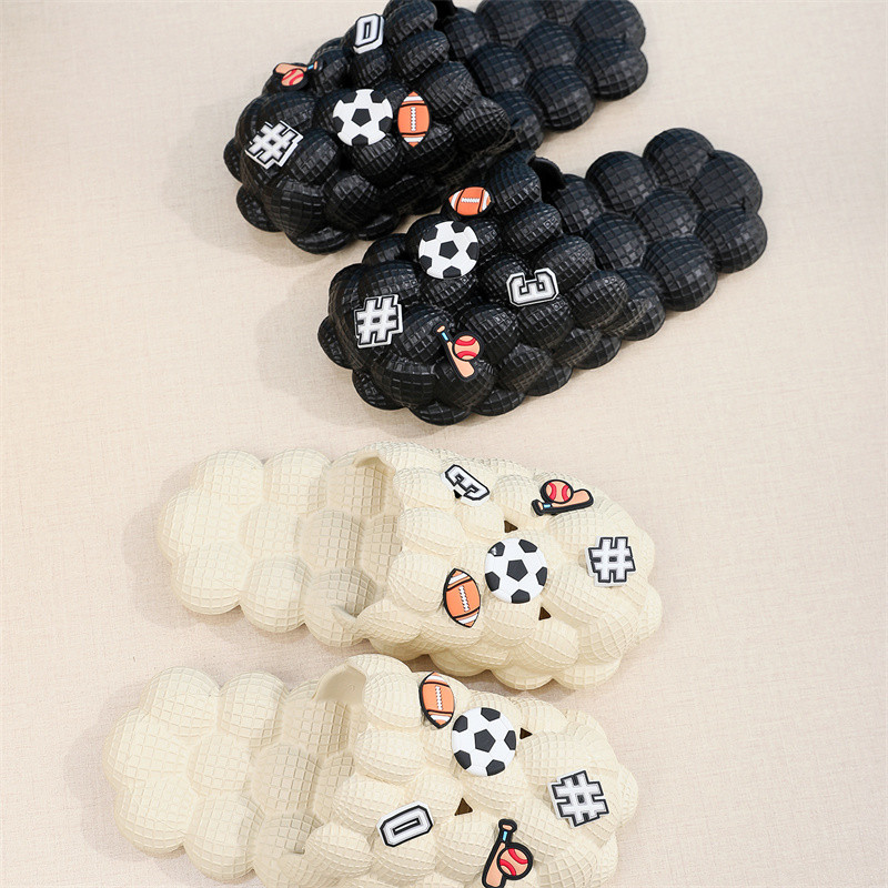 Unisex ljetne tobogane za žene EVA tobogane Vanjske modne sandale sa zatvorenim prstima Muške klompe papuče Slatke sandale s mjehurićima