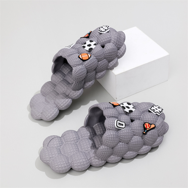 Unisex ljetne tobogane za žene EVA tobogane Vanjske modne sandale sa zatvorenim prstima Muške klompe papuče Slatke sandale s mjehurićima