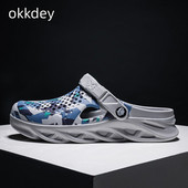 2023 Új nyári papucs Férfi Kültéri Könnyű Wading Férfi Platform Soft Beach Sport Csúszásgátló Designer Replica Papucs traf