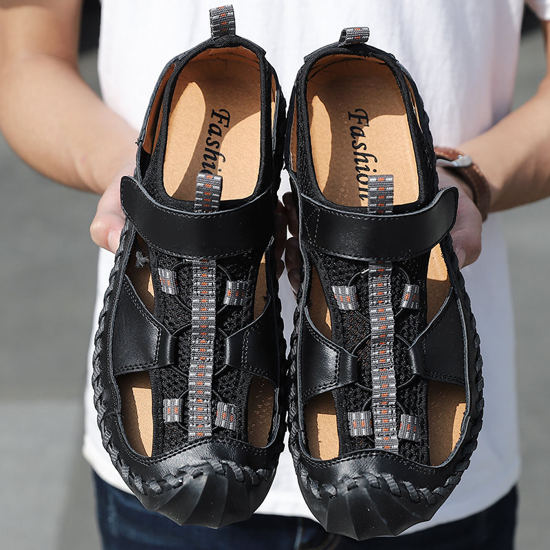 Muške sandale, ljetne prozračne mrežaste sandale, muške, ležerne, lagane sandale za plažu, modne muške cipele, velike veličine 38-48