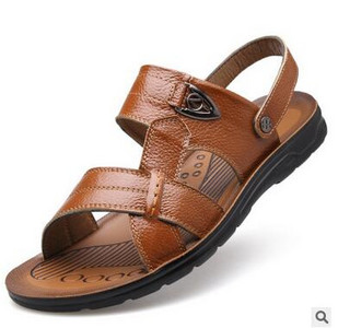 Mărime mare 47 48 49 Sandale de plajă de vară din piele naturală Bărbați Noua sosire Sandale casual flip flop M031