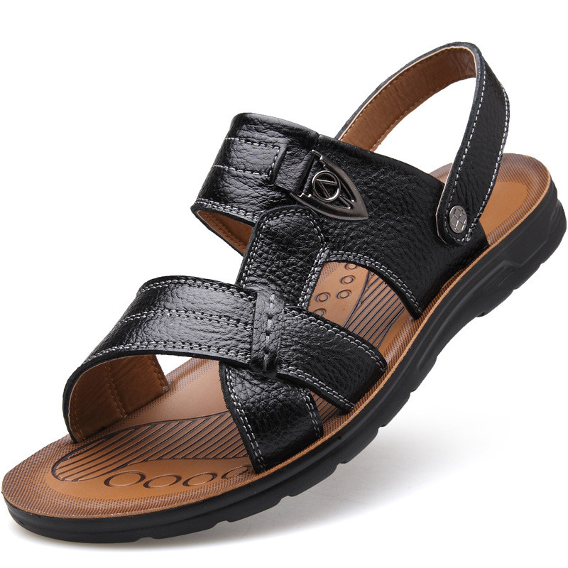 Mărime mare 47 48 49 Sandale de plajă de vară din piele naturală Bărbați Noua sosire Sandale casual flip flop M031