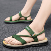 Sandale pentru bărbați, la modă nouă, ocazional, sandale plate pentru plajă, șlapi confortabili, pantofi de apă pentru bărbați, pantofi de casă anti-alunecare