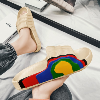 2022 Férfi papucsok nyári strand divat új Eva puha női szandál vastag platform szabadidő női beltéri fürdőszobai csúszásgátló cipő