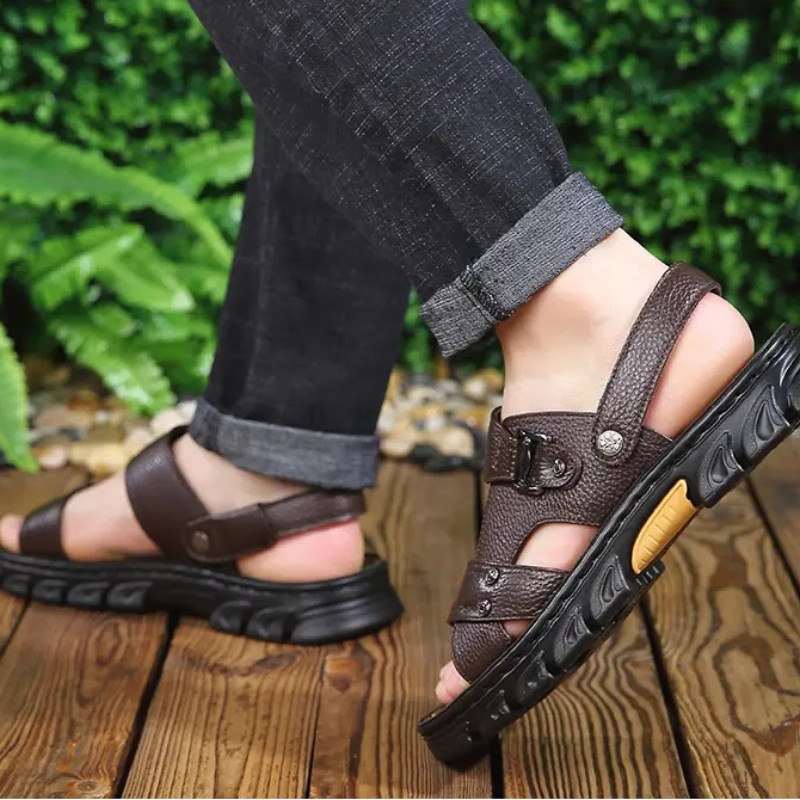 Muške kožne klasične muške papuče Cipele za plažu za udobno hodanje Rimske sandalije velika veličina 48 Zapatos Hombre sandalije