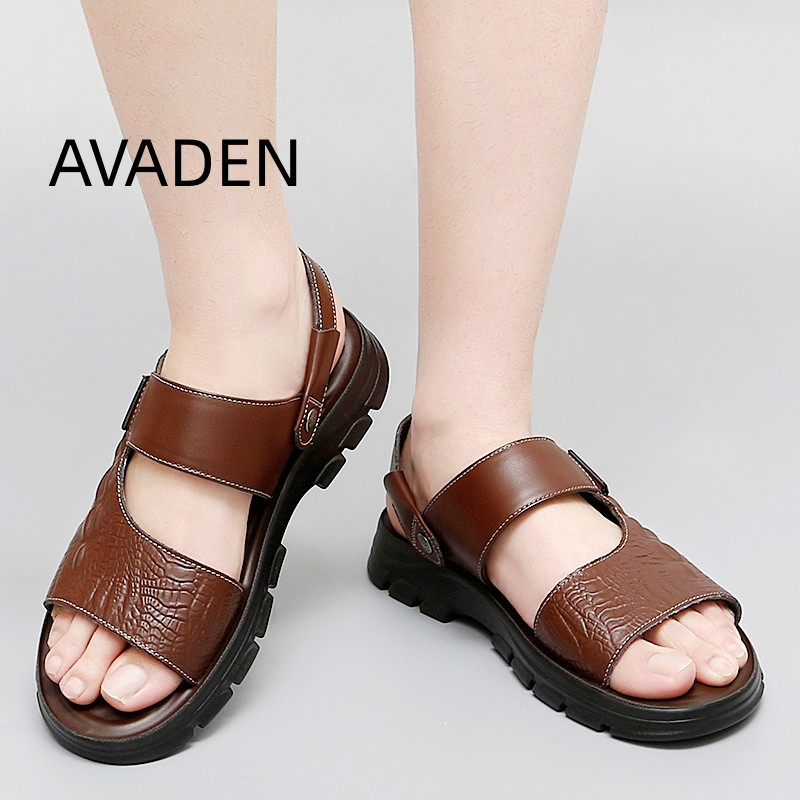 Meeste sussid vabaaja moodsad sandaalid Uus meestele Krokodilliprintiga Latekspolsterdatud rannasandaalid Enimmüüdud tooted