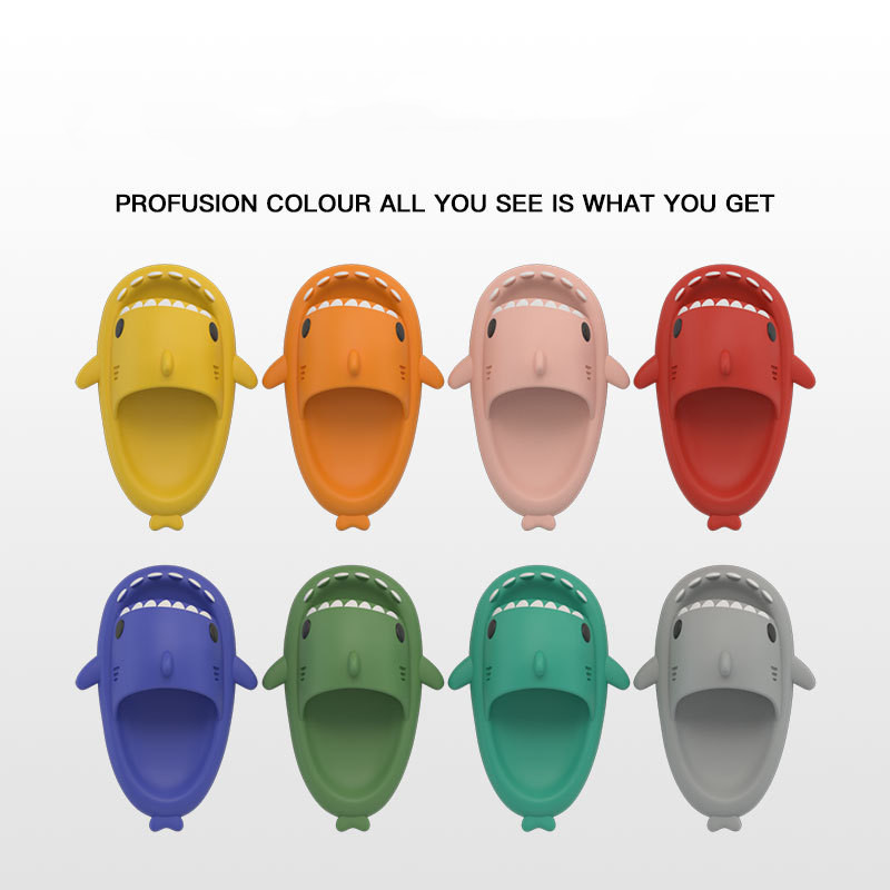 ASIFN Cápapapucsok nőknek Férfi Nyári Otthon Csúszásgátló Pár Kültéri Menő Beltéri Vicces Csúszdák Papucsok Rajzfilm EVA 2022 Új