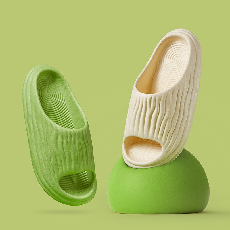 Papuci anti-alunecare pentru bărbați, pentru plajă de vară, pantofi plat Eva plisați, 2023, papuci noi de modă pentru bărbați, în aer liber, pentru interior, acasă, tobogane moale.