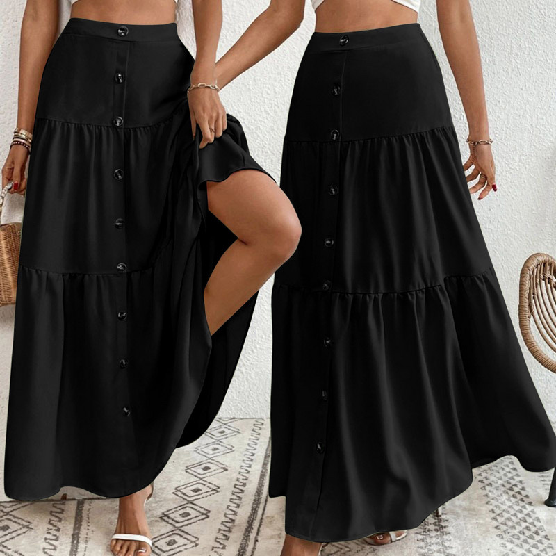 Csípő, magas derekú félszoknya női nyári nagy méretű kordbársony csípőpólya egysoros, vékonyan illeszkedő tömör szoknya női ruházat