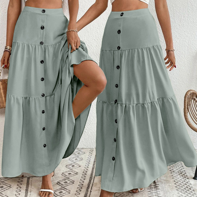 Csípő, magas derekú félszoknya női nyári nagy méretű kordbársony csípőpólya egysoros, vékonyan illeszkedő tömör szoknya női ruházat