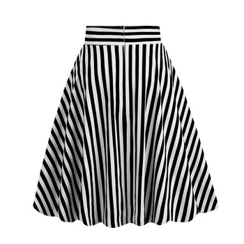 Поли за жени Лято Голям размер Ретро райета Тази ежедневна модна пола в ретро стил Дамско облекло Faldas Para Mujeres