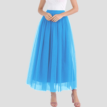 Γυναικείες φούστες Summer Plus Size Tiered Layered Mesh Ballet Prom Party Tutu A Line Midi Φούστα Γυναικεία Ρούχα