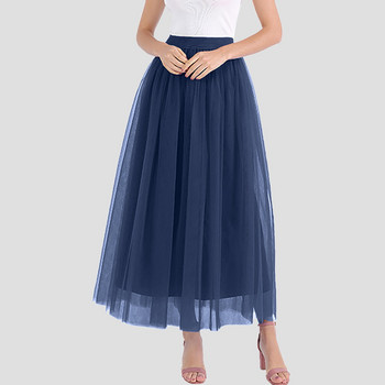 Γυναικείες φούστες Summer Plus Size Tiered Layered Mesh Ballet Prom Party Tutu A Line Midi Φούστα Γυναικεία Ρούχα