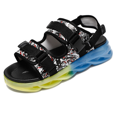 Muške protuklizne prozračne cipele za plažu, velika veličina 36-44, sandale za par, muške papuče, debeo potplat, ležerno, s otvorenim prstima