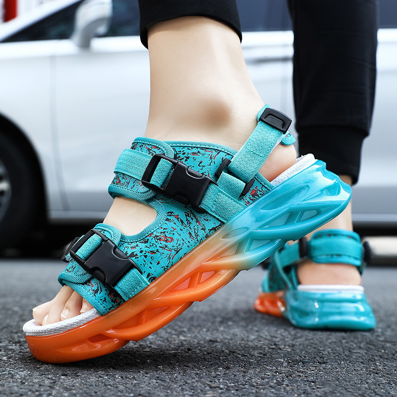 Muške protuklizne prozračne cipele za plažu, velika veličina 36-44, sandale za par, muške papuče, debeo potplat, ležerno, s otvorenim prstima