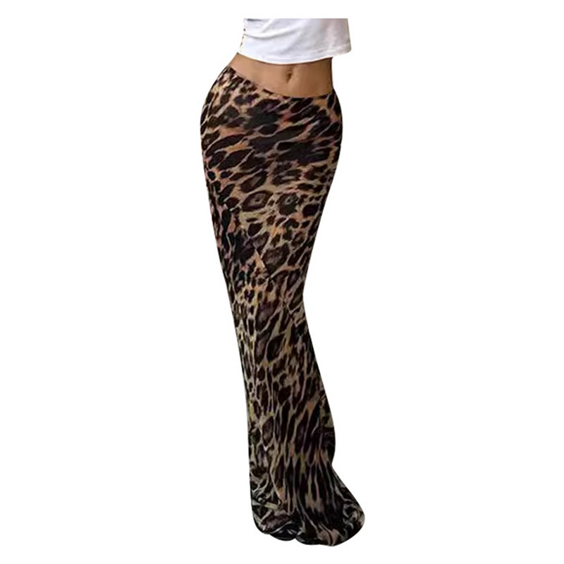 Fuste pentru femei La modă de vară Fusta cu imprimeu de leopard de mărimi mari pentru femei Fusta maxi cu coadă de pește sexy cu potrivire bodycon юбка женская