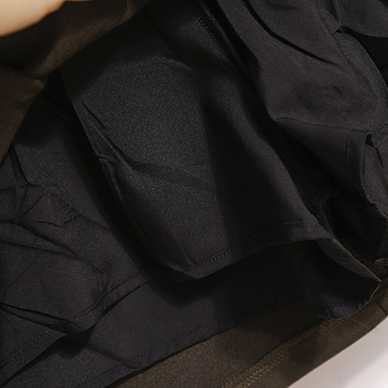 Jednobojna vunena plisirana suknja visokog struka Ženska jesen i zima u novom korejskom stilu, labava elegantna ležerna suknja veće veličine