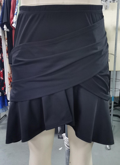 ROSEGAL suures suuruses flounced seelikud, mustad elegantsed naiste alaosad, kihiline merineitsi keha seelik