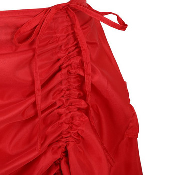 Γυναικείες Steampunk Gothic ακανόνιστα βολάν Πειρατική φούστα Ασύμμετρη πλισέ ψηλά Χαμηλό χορευτικό φούστες αποκριάτικες στολές σε μέγεθος