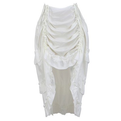 Női Steampunk gótikus szabálytalan fodrok kalóz szoknya aszimmetrikus redőzött magas alacsony táncszoknyák molett Halloween jelmezek