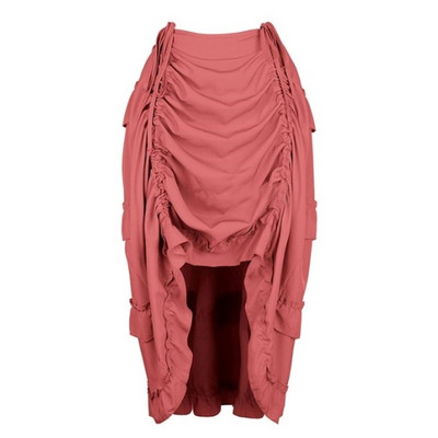 Női Steampunk gótikus szabálytalan fodrok kalóz szoknya aszimmetrikus redőzött magas alacsony táncszoknyák molett Halloween jelmezek