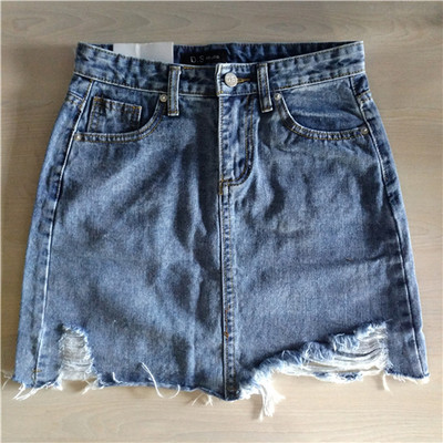 Vasaras džinsu svārki sievietēm ar augstu vidukli Jupe neregulārām malām džinsa svārki sievietēm Saia liela izmēra Faldas ikdienas zīmuļu svārki