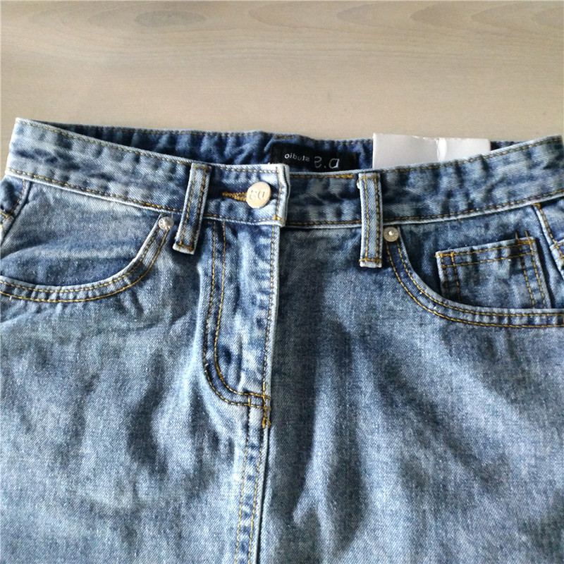Vasaras džinsu svārki sievietēm ar augstu vidukli Jupe neregulārām malām džinsa svārki sievietēm Saia liela izmēra Faldas ikdienas zīmuļu svārki