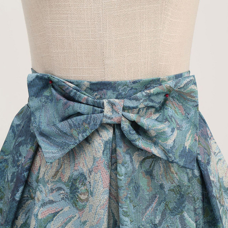 Täisäärega kõrge vöökohaga kõverdatud seelikud naistele Mood armsad armsad trükised kaar vöökohaga peoseelik Suures suuruses naisteriided Falda