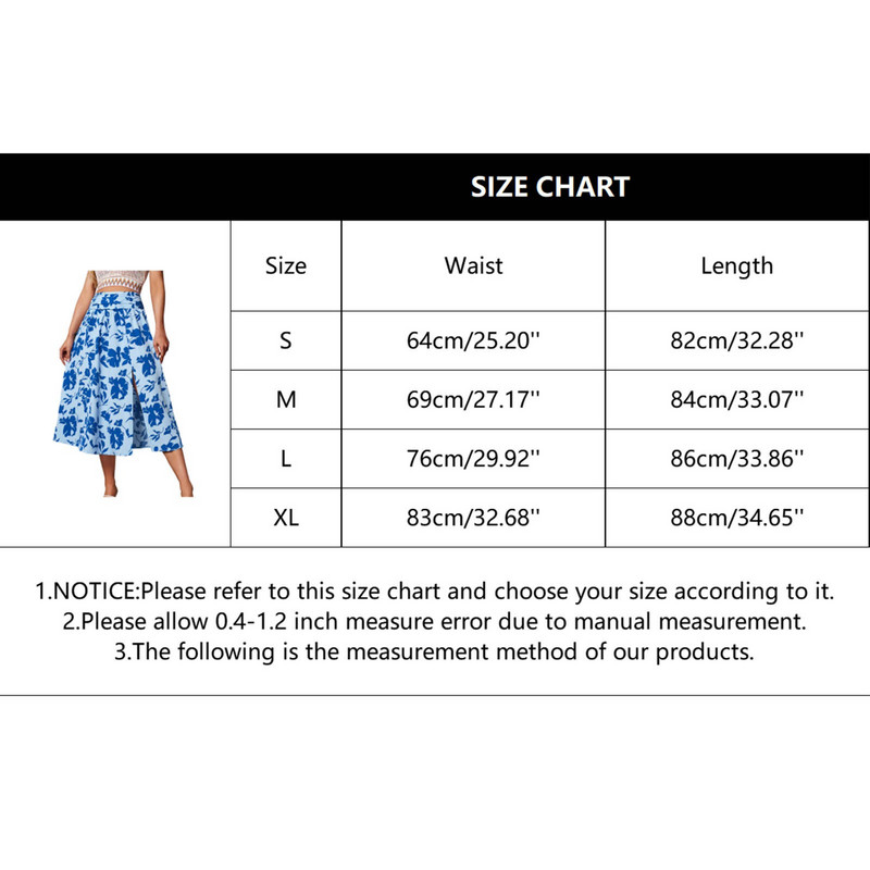 Ljetne suknje za slobodno vrijeme za žene visokog struka Suknja s nabranim cvjetnim printom A kroja Elegantne mini suknje velike veličine Faldas Para Mujeres
