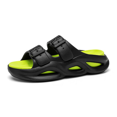 Paksu tallaga meeste EVA sussid Kerged topeltsandaalid meestele Hingavad suvised vabaajajalatsid meestele