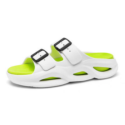Paksu tallaga meeste EVA sussid Kerged topeltsandaalid meestele Hingavad suvised vabaajajalatsid meestele