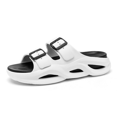 Paksu tallaga meeste EVA sussid Kerged topeltsandaalid meestele Hingavad suvised vabaajajalatsid meestele