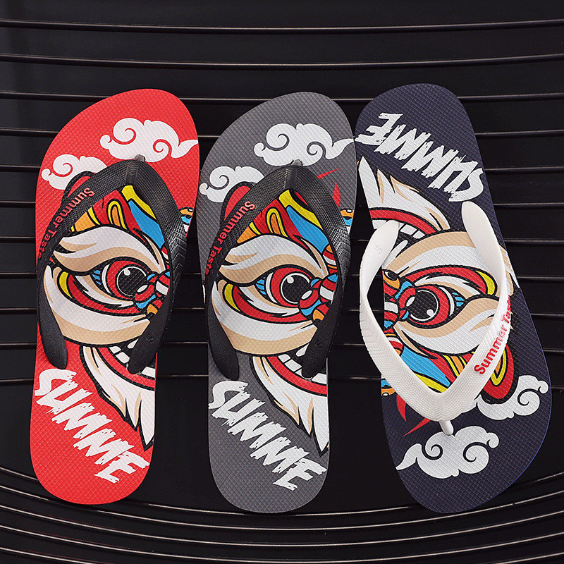 Nagyker nyári punk férfi papucsok kiváló minőségű strandszandálok csúszásmentes Zapatos Hombre alkalmi cipők papucsok utcai papucsok
