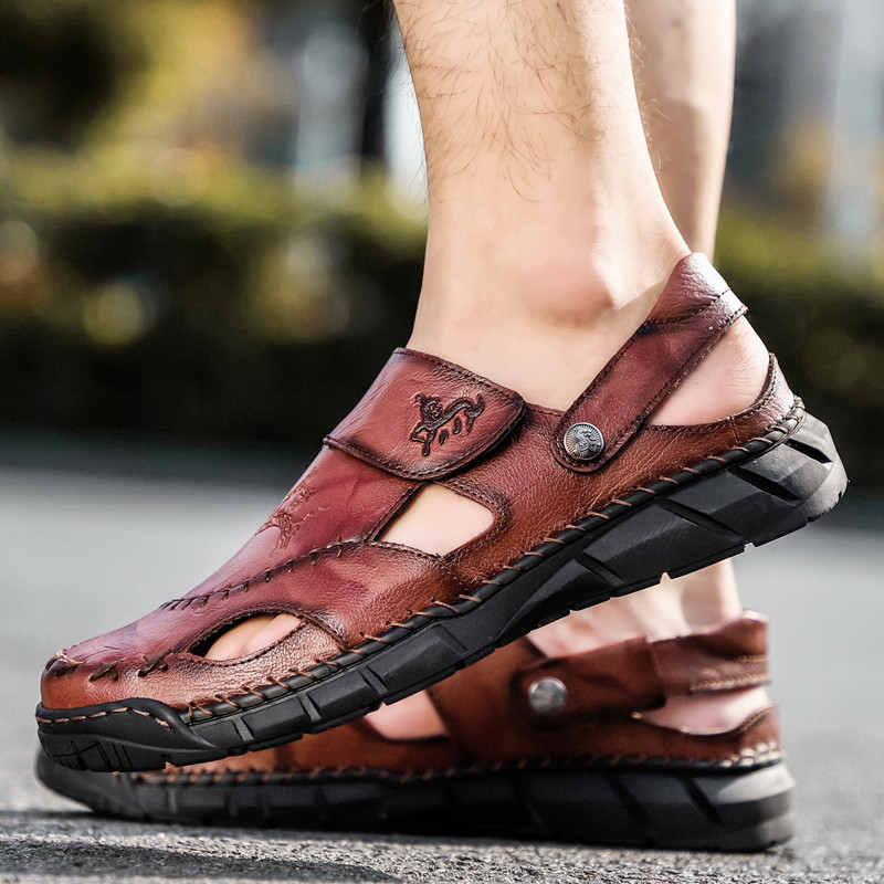 Ljetne muške mekane sandale 2024., prozračne, neklizajuće, sportske na otvorenom, cipele za plažu, vodootporne, veće veličine