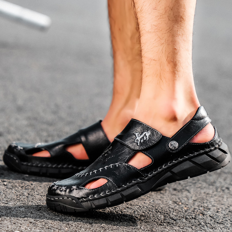 Ljetne muške mekane sandale 2024., prozračne, neklizajuće, sportske na otvorenom, cipele za plažu, vodootporne, veće veličine