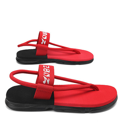 Moodsad punased meeste sandaalid, suvised plätud 2023, uued libisemiskindlad meeste sandaalid välitingimustes Chanclas Hombre