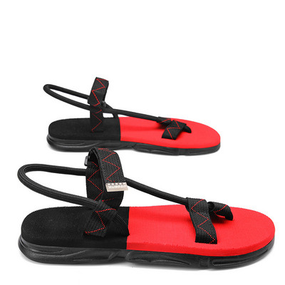 Moodsad punased meeste sandaalid, suvised plätud 2023, uued libisemiskindlad meeste sandaalid välitingimustes Chanclas Hombre