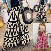 Elegáns mintás hajtogatott maxi szoknyák nyári alkalmi magas derekú hosszú szoknya Bohém stílusú női szoknyák nagy méretű elegáns strandszoknya