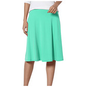 Suknje za žene velikih veličina Jednobojna lagana široka midi suknja na zatvaranje Trend ženske odjeće 2024. Faldas Para Mujeres