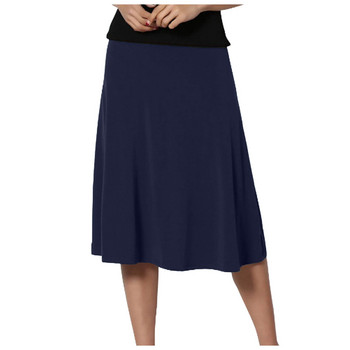 Γυναικείες φούστες Plus Size Μασίφ ελαφρύ Flare Midi Pull On Close Φούστα Γυναικεία τάση στα ρούχα 2024 Faldas Para Mujeres