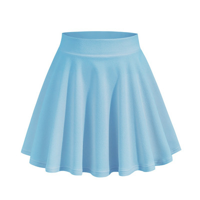 Seelikud naistele Suures suuruses Solid Candy Color Põletav vabaaja uisutamine Kerge kõrge vöökohaga plisseeritud seelik Naiste rõivatrend 2024