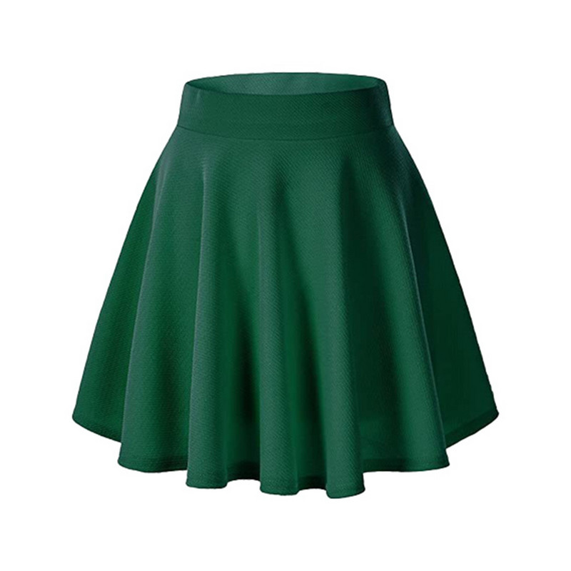Seelikud naistele Suures suuruses Solid Candy Color Põletav vabaaja uisutamine Kerge kõrge vöökohaga plisseeritud seelik Naiste rõivatrend 2024