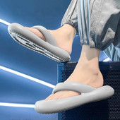 Dámske žabky s mäkkou podrážkou z EVA materiálu, letné plážové žabky, protišmykové, v tvare oblaku, dámske hrubé šľapky na platforme s klipovou špičkou